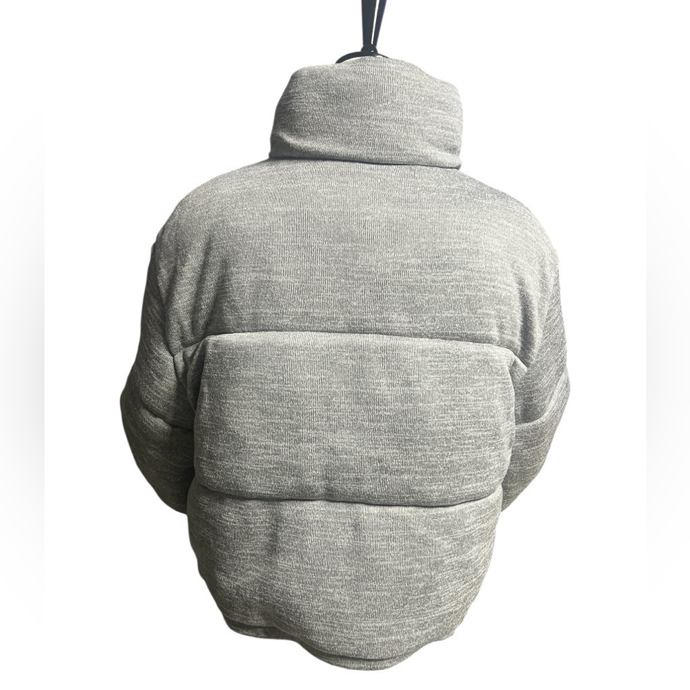 GAP Women's Light Gray Puffer Coat - Picture 4 of 10